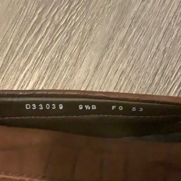 Cole Haan Croc Print Penny Loafer Chestnut 9.5 - Picture 3 of 4